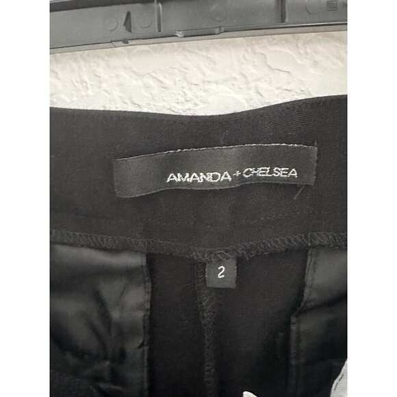 Amanda + Chelsea Point Knit‎ Ankle Slim Pants Size 2 Black Grunge Goth Lagenlook - Picture 5 of 10
